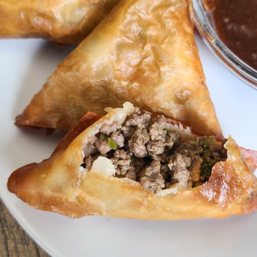 spicy beef samosa