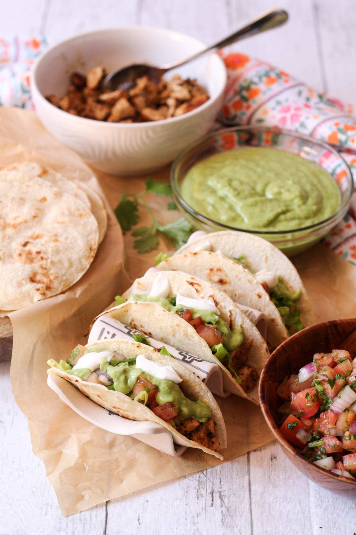 cilantro lime chicken tacos