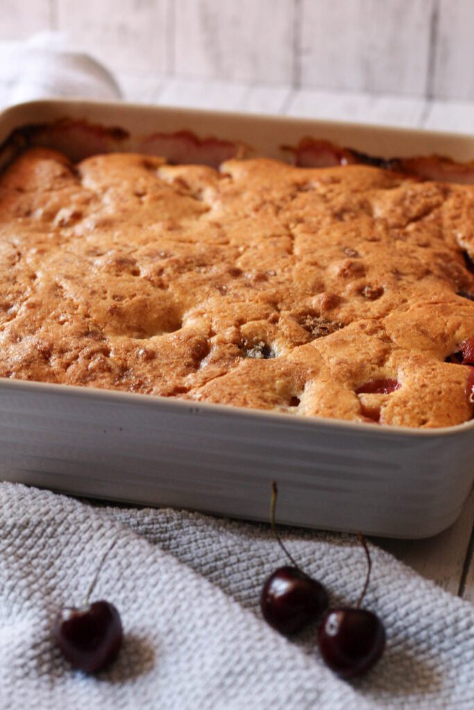 cherry peach cobbler