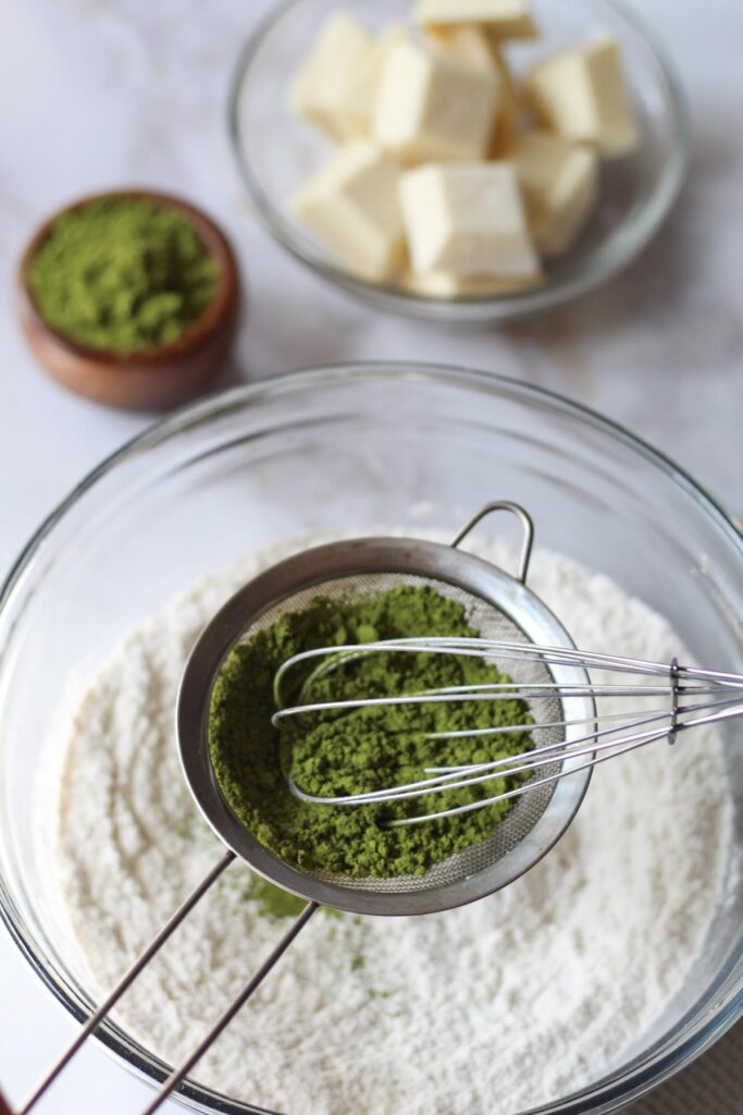 matcha white chocolate cookies