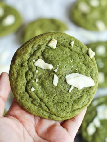 matcha white chocolate cookies