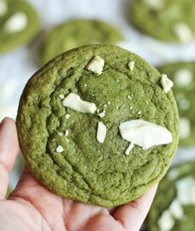 matcha white chocolate cookies