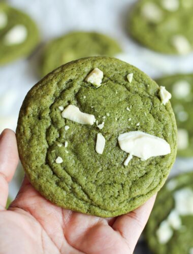 matcha white chocolate cookies