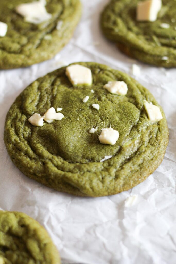 matcha white chocolate cookies